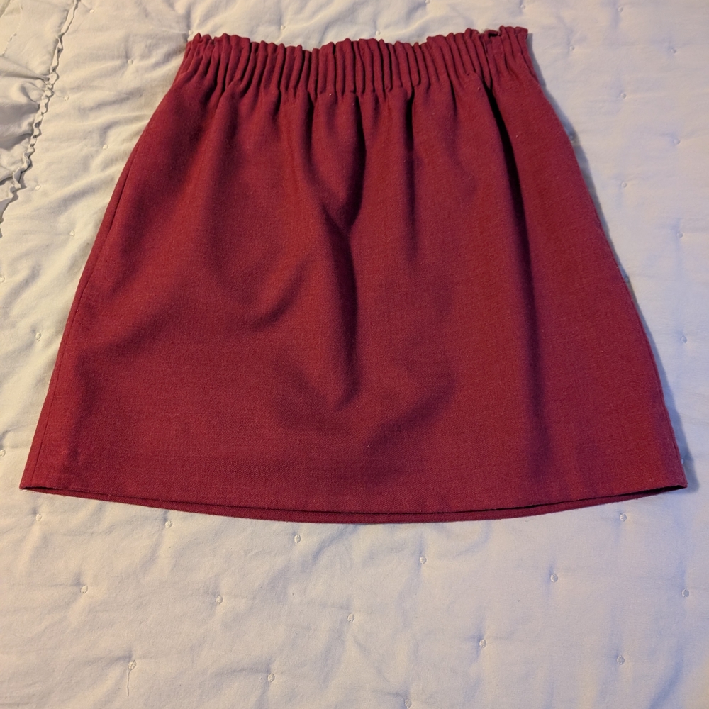 Elegant Burgundy Skirt